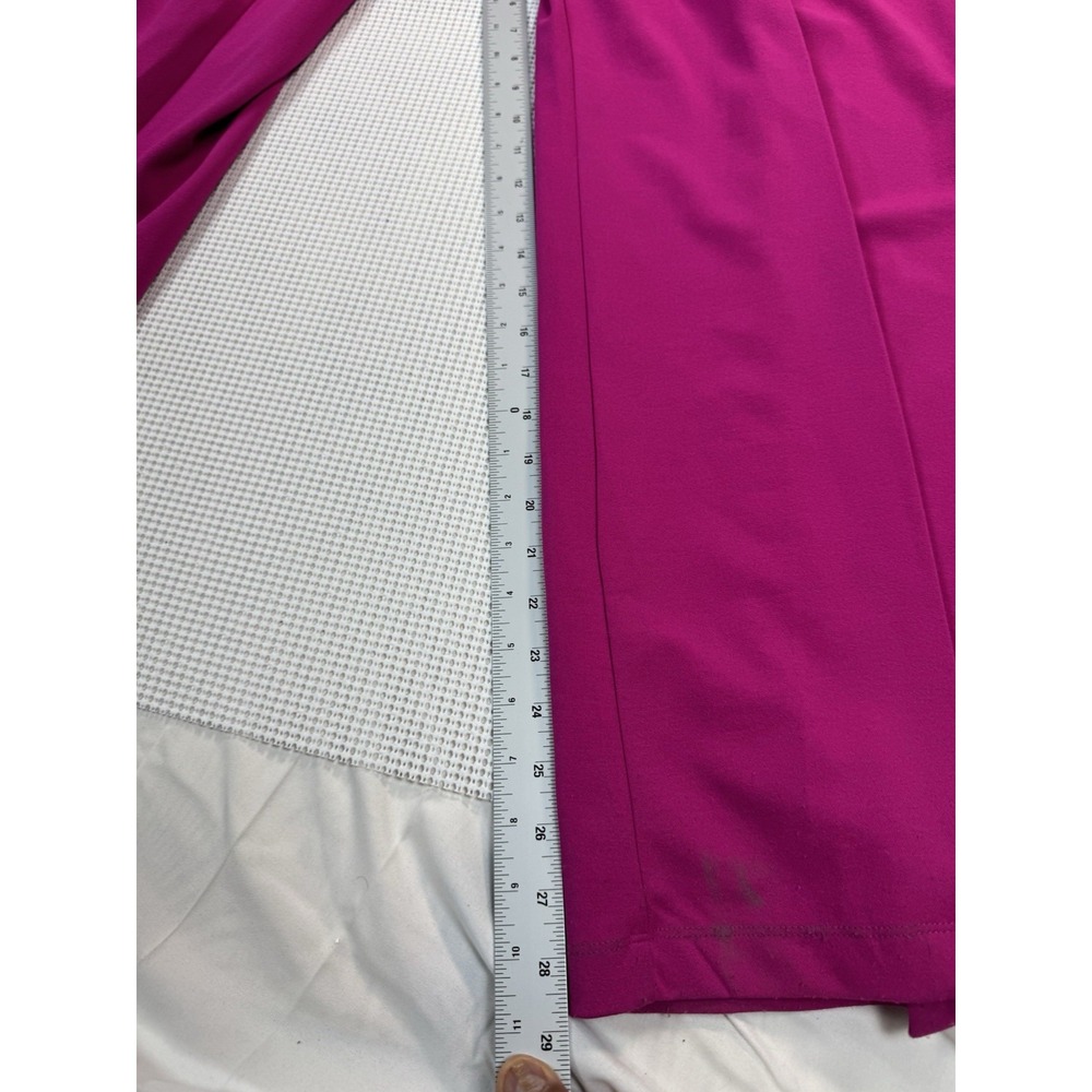 Bebe Pink Jumpsuit Womens Medium Wide Leg Spaghetti Strap Fuchsia NWT Read - Picture 4 of 16